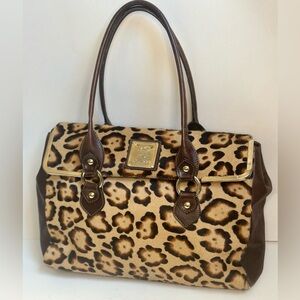Roberta Gandolfi Calf-hair Printed Leopard Handbag